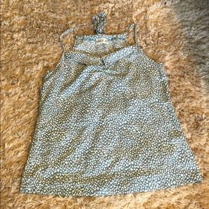 Used Sleeveless Flap Front w/ Back Draw String Top